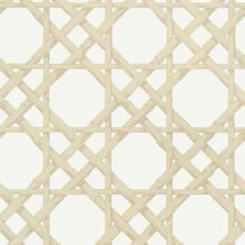 Thibaut Cyrus Cane wallpaper -beige-one double roll (9 yards)
